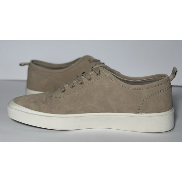 ABOUND Halen Men's Smooth Faux Leather‎ Lace-Up Sneakers Beige Nomad Sz 10.5 EUC - Picture 5 of 9